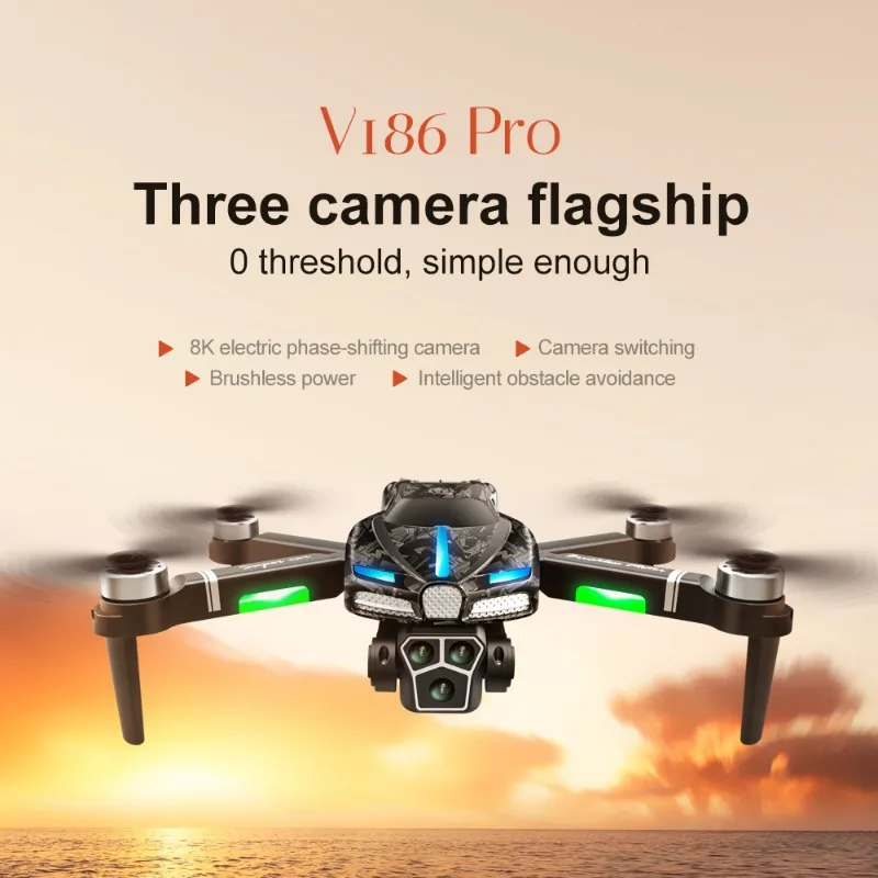 Fpv Drone Charger - Yeni V186 Pro Drone Profesyonel fırçasız