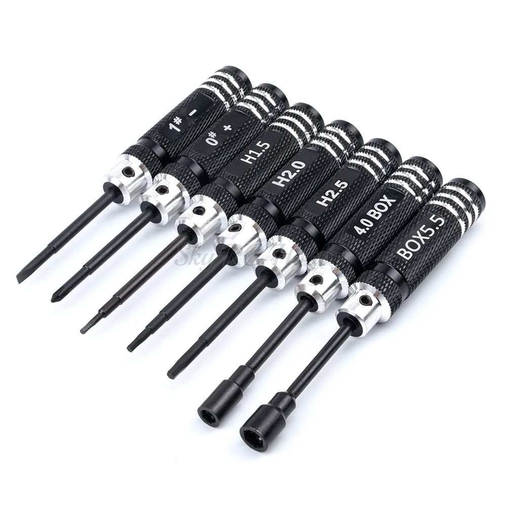 Fpv Drone Tool Kit - 7 adet/takım 0/1/1.5/2/2.5/4/5.5mm altıgen altıgen tornavida