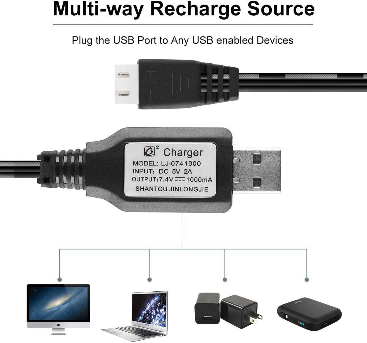 1-Pack XH-3P Denge 7.4 V 1A Li - Fpv Drone Charger incelemesi ve fiyatı