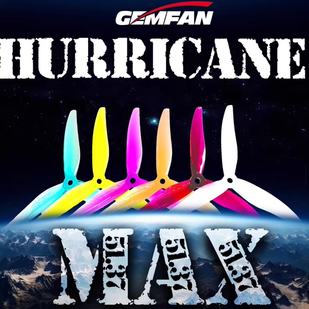 2 çift Gemfan Hurricane 51377  - Fpv Drone Propeller incelemesi ve fiyatı