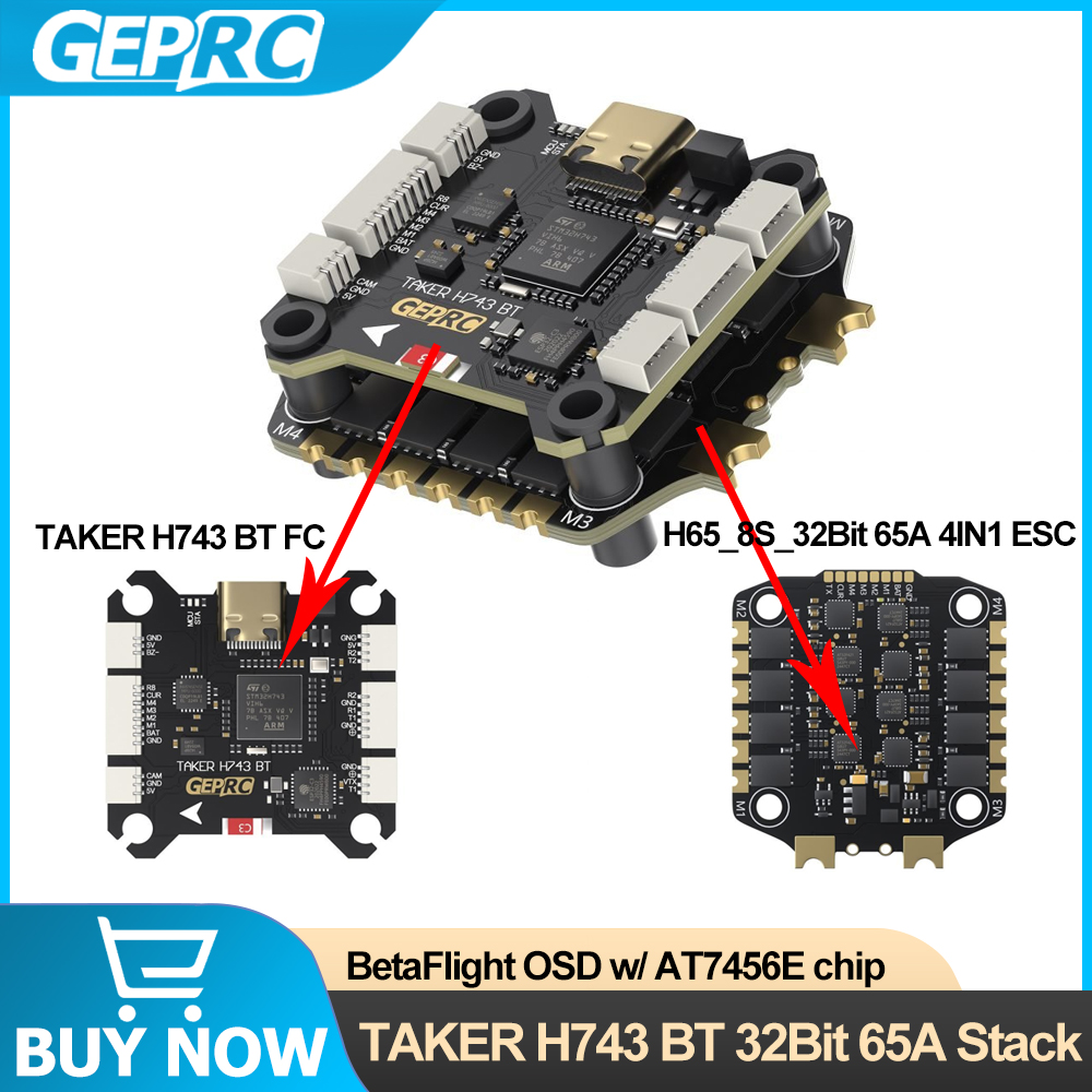 GEPRC TAKER H743 BT 32Bit 65A  - Fpv Drone Esc incelemesi ve fiyatı